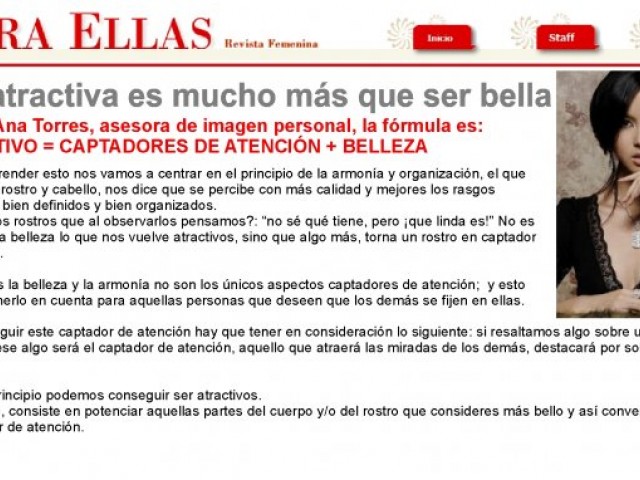 Bolivia - Periódico El Deber para revista Para Ellas - Febrero 2012