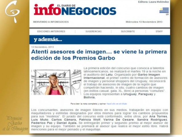 Cobertura Premios Garbo a la Imagen 2013